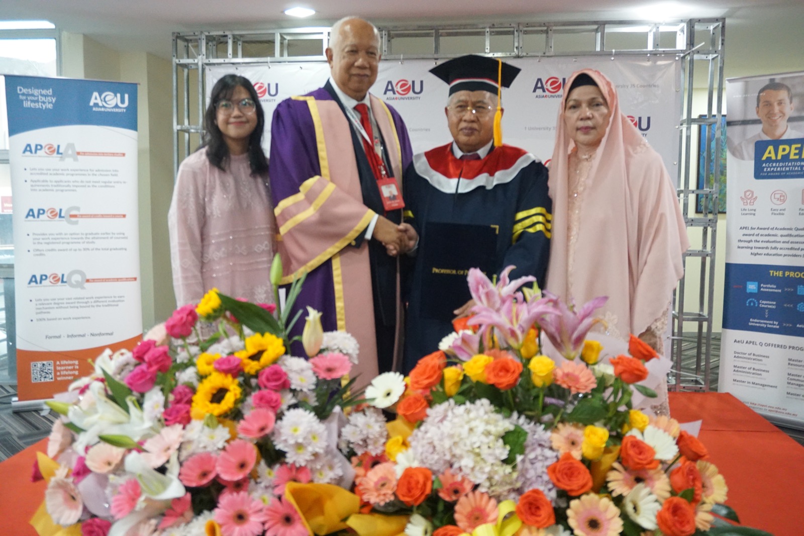 Prof. Dr. H.M. Sattar Taba, SE., M.IP Mendapat Gelar Professor dari Asia e University, Malaysia
